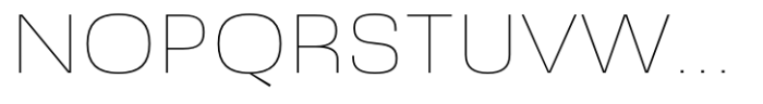 Ebru Sans Thin Wide Font UPPERCASE