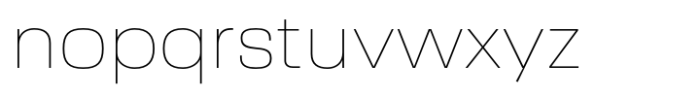 Ebru Sans Thin Wide Font LOWERCASE