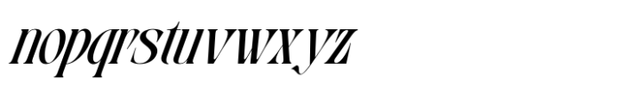Ebrula Vintage Italic Font LOWERCASE