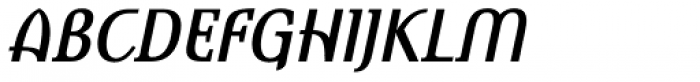 Ebura Bold Italic Font UPPERCASE
