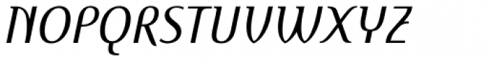 Ebura Italic Font UPPERCASE