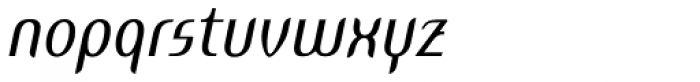 Ebura Italic Font LOWERCASE