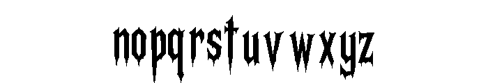 Eclipse Fraktur Regular Font LOWERCASE