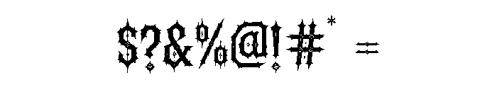 Eclipsed Ritual Font OTHER CHARS