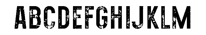 Ecliso Rough Font UPPERCASE