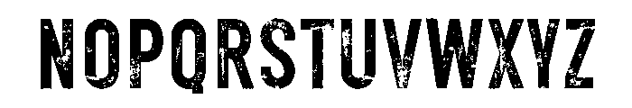 Ecliso Rough Font UPPERCASE