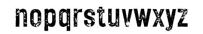 Ecliso Rough Font LOWERCASE