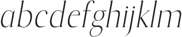 Echelon light-italic otf (300) Font LOWERCASE