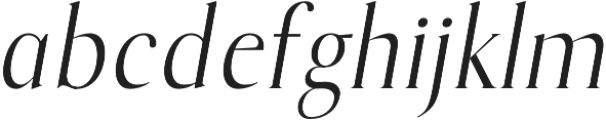 Echelon regular-italic otf (400) Font LOWERCASE
