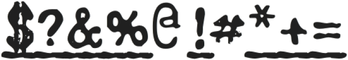 EchoTypewriterSVGUnderline-Rg otf (400) Font OTHER CHARS