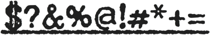 EchoTypewriterUnderline-Reg otf (400) Font OTHER CHARS
