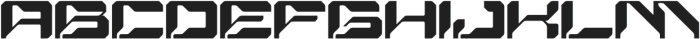 Echocore Techno Regular otf (400) Font UPPERCASE