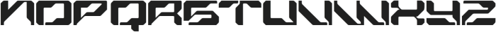 Echocore Techno Regular otf (400) Font LOWERCASE
