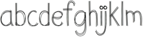 Echolines Regular otf (400) Font LOWERCASE