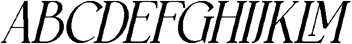 Eclarish Italic otf (400) Font UPPERCASE