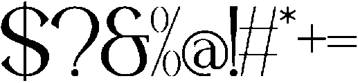 Eclarish otf (400) Font OTHER CHARS