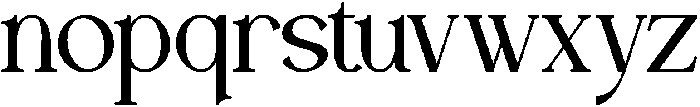 Eclarish otf (400) Font LOWERCASE