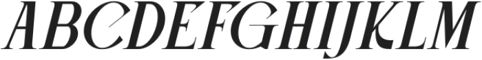 Eclassio Italic otf (400) Font UPPERCASE