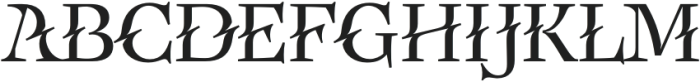 Eclectica Regular Titling otf (400) Font UPPERCASE