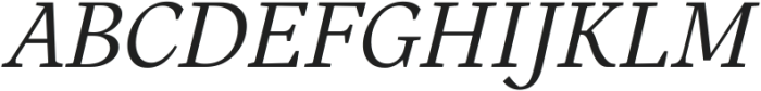 Eclectica Variable Italic ttf (400) Font UPPERCASE