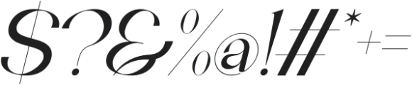 Eclime Italic otf (400) Font OTHER CHARS