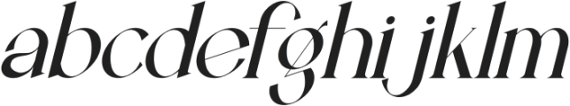 Eclime Italic otf (400) Font LOWERCASE