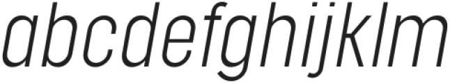 Ecliso Light Italic otf (300) Font LOWERCASE