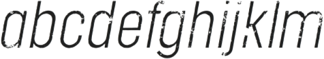 Ecliso Rough Light Italic otf (300) Font LOWERCASE