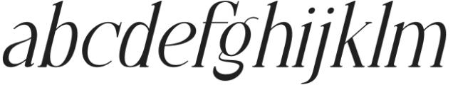 Eclora Italic otf (400) Font LOWERCASE