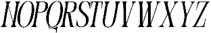 Ecofrey Italics Regular Italic otf (400) Font UPPERCASE