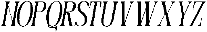 Ecofrey Italics Regular Italic otf (400) Font LOWERCASE