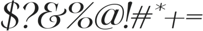 Ectogenic Italic otf (400) Font OTHER CHARS