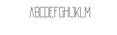 Echo-OutlineExtraLight.otf Font UPPERCASE