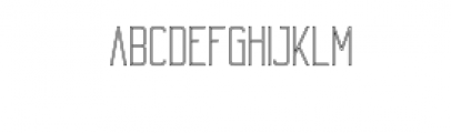 Echo-OutlineLight.otf Font UPPERCASE