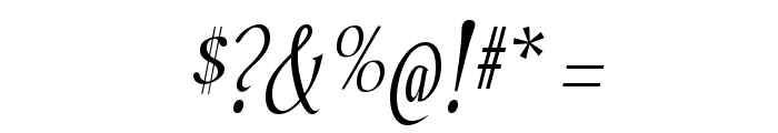 Echelon Italic Font OTHER CHARS