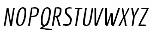 Economica Pro Italic Font UPPERCASE