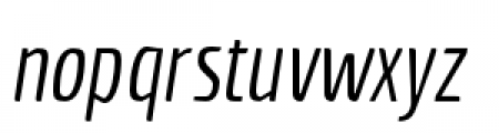 Economica Pro Italic Font LOWERCASE