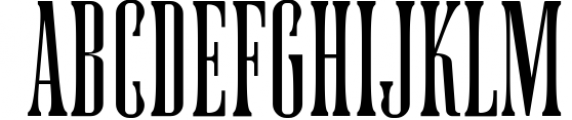Eclipse Condensed Serif Ligature Font 1 Font UPPERCASE