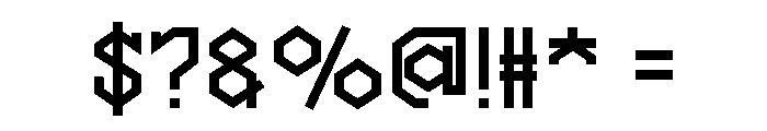 ECHOSHIFT Font OTHER CHARS