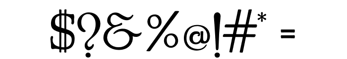 Echedo Regular Font OTHER CHARS