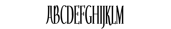Echelon Condensed Font UPPERCASE