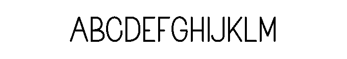 Echo Part Font UPPERCASE
