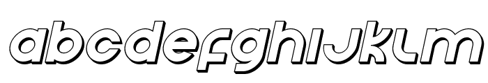 Echo Station 3D Italic Font LOWERCASE