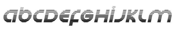 Echo Station Gradient Italic Font UPPERCASE