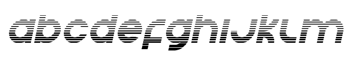 Echo Station Gradient Italic Font LOWERCASE