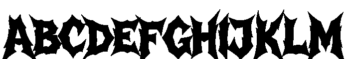 Eclipsed Blazzing Regular Font UPPERCASE