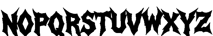 Eclipsed Blazzing Regular Font UPPERCASE
