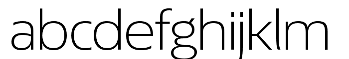 EconoSansRed-43LightExpanded Font LOWERCASE