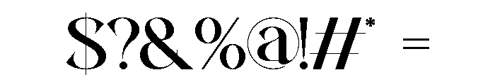 Ectros Font OTHER CHARS