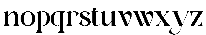 Ectros Font LOWERCASE